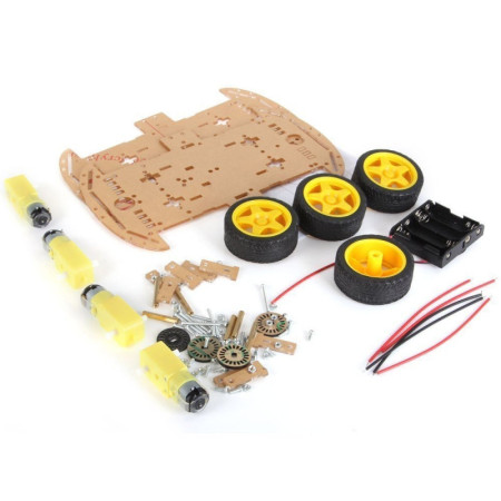 4WD Smart Robot Car Chassis Kit | Arduino Robotics Bangladesh