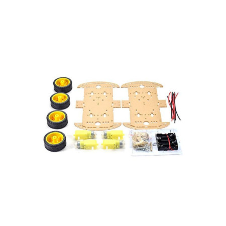 4WD Smart Robot Car Chassis Kit | Arduino Robotics Bangladesh