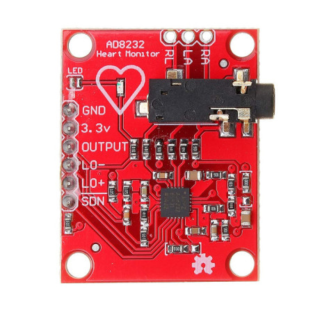 ECG AD8232 Heart Rate Sensor Module | Arduino, ESP32 | Bangladesh