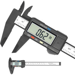Electronic Digital Caliper, Plastic Vernier Caliper, Caliper Measuring Tool with Inch/Millimeter Conversion
