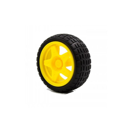 Yellow Mag Wheel with Soft Tyre Price in Bangladesh | BO Motor Compatible